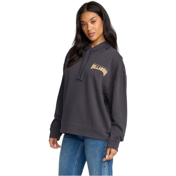 2025 Billabong Womens Keep It Up Hoodie 24B413505 - Black Sands